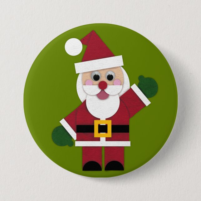 Felt Santa 2021 Button Knapp (Framsida)