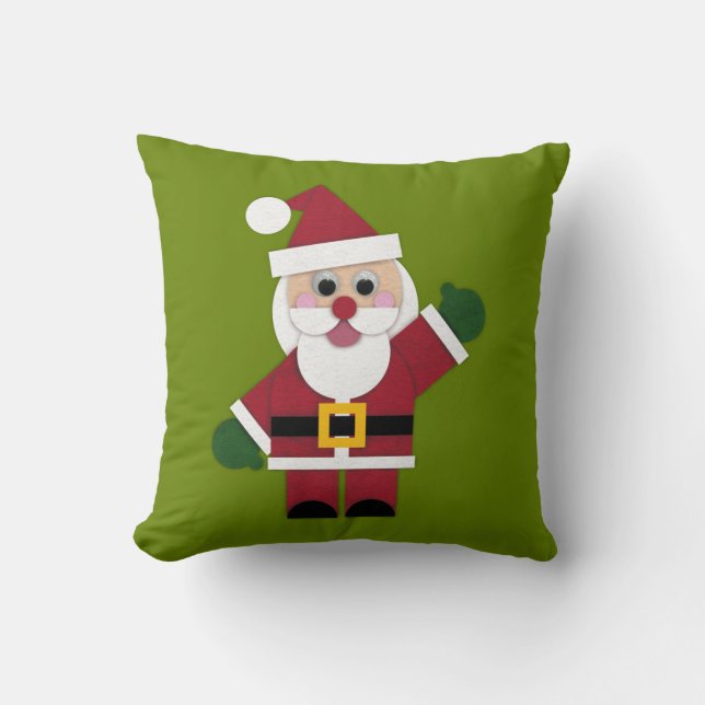 Felt Santa 2021 Dekorativ kudde (Framsida)