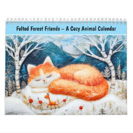 Felted Forest Cats – A Cozy Animal Calendar Kalender