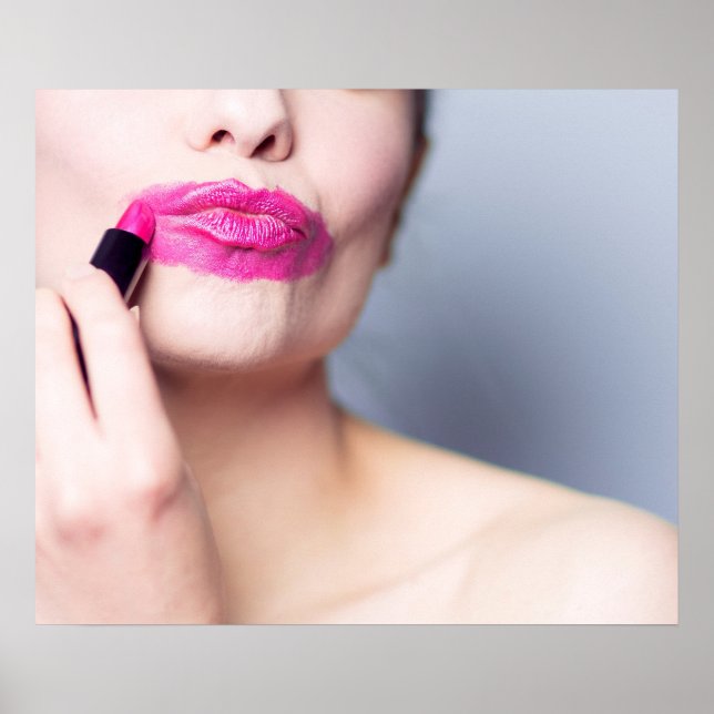 Feltillämpat läppstift poster 1 (Framsidan)