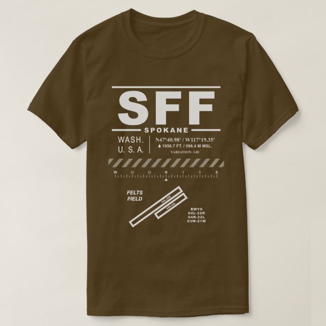Felts Fält flygplats SFF T-Shirt (Design framsida)