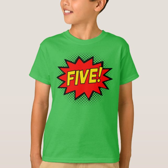 FEM! 5th T-tröja för logotyp för T Shirt (Framsida)