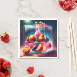 Fem AI-konst för frukt Pappersservett