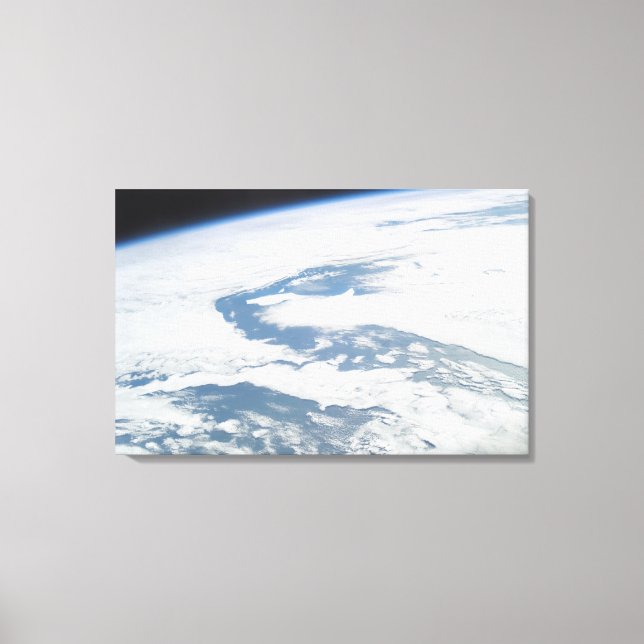 Fem år gamla isberger nära Sydgeorgien Canvastryck (Framsida)