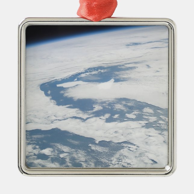 Fem år gamla isberger nära Sydgeorgien Julgransprydnad Metall (Framsidan)