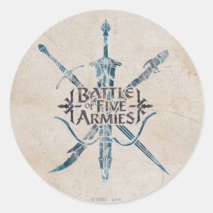 FEM ARMIES™-Logotyper Runt Klistermärke