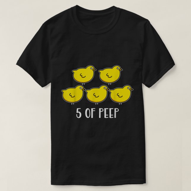Fem av PEEP - funna respiratorisk terapi V T Shirt (Design framsida)