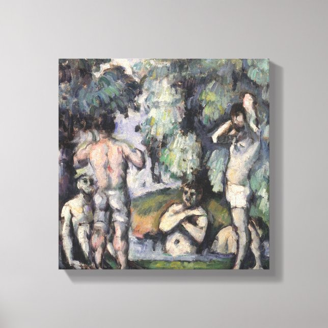 Fem badare, 1875-77 canvastryck (Framsida)