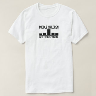 Fem barn Mitten Child Mitten Finger Joke T Shirt