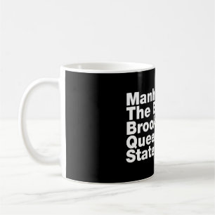 Fem Boroughs ~ New York City Kaffemugg