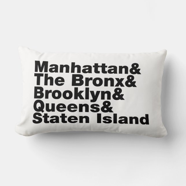 Fem Boroughs ~ New York City Lumbarkudde (Framsida)