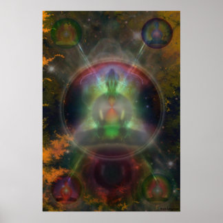 Fem Buddha Mandala Poster