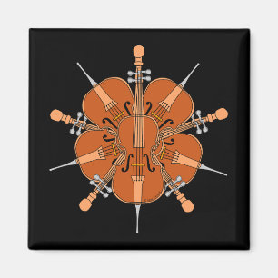 Fem Cellos Magnet