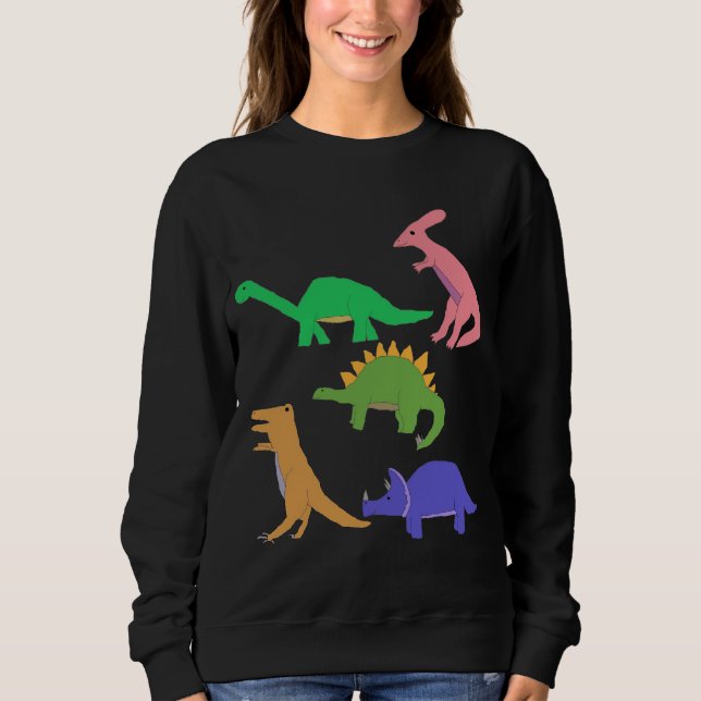 Fem dinosauurkläder t-shirt (Framsida)
