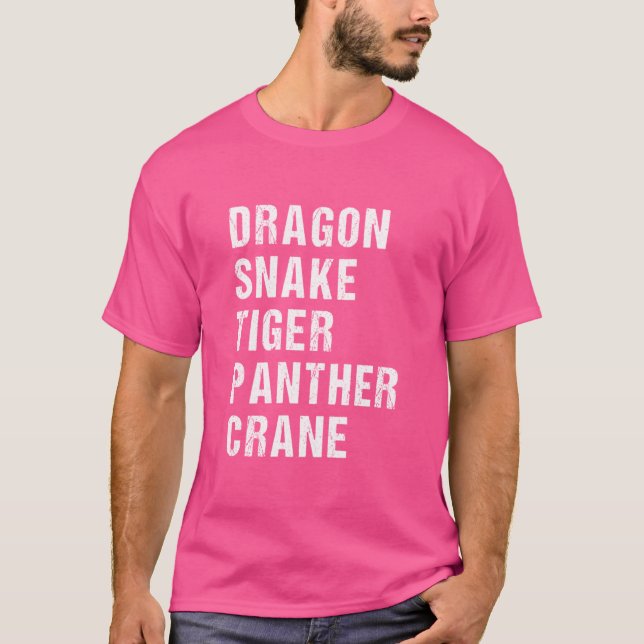 Fem djur, Kung fu T Shirt (Framsida)
