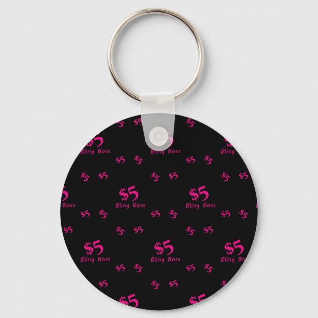 Fem dollar Bling Chef Nyckelring (Framsida)