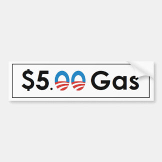 Fem dollar gasar Obama Bildekal