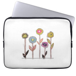 Fem enkla blommor laptop fodral
