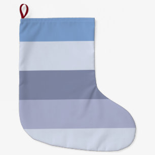 Fem Färg-kombinationer Stor Julstrumpa