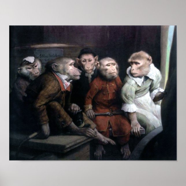 Fem Finare-apor Poster (Framsidan)