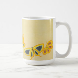 Fem fjärilar - Mugg