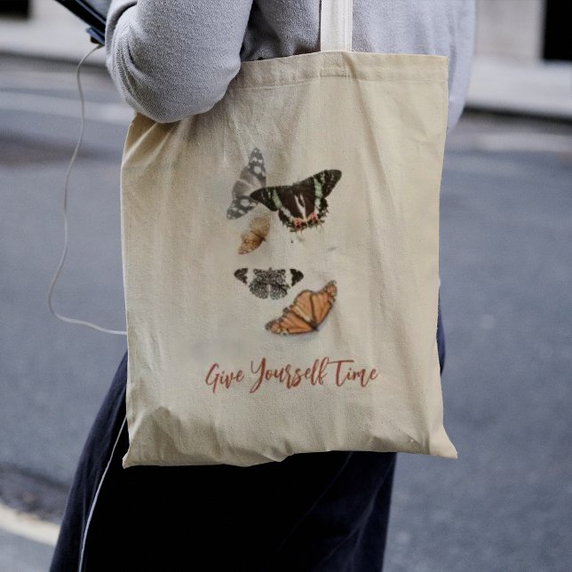 Fem fjärilsmusslor, tote Bag Tygkasse (Five assorted butterfly Tote Bag
)