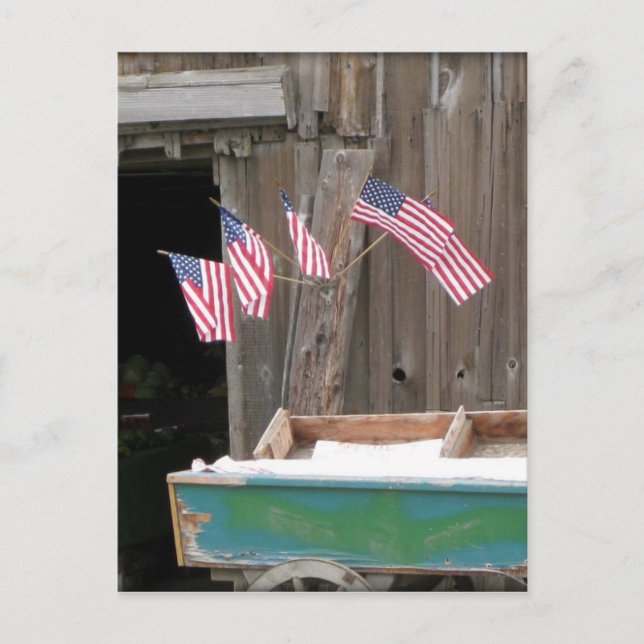 Fem Flaggor och Barn Vykort (Framsida)