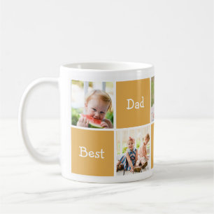 Fem fotomallar Fars dag-kaffe Mugg