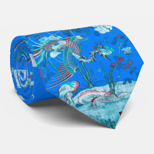 Fem fotonixer i Garden Chinese Blue Blommigt Slips