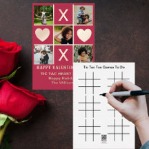 Fem fototec-flikar Toe Heart-Magentan Valentine