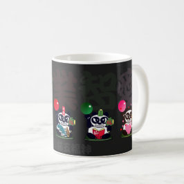 Fem Giant Panda-gudar Kaffemugg