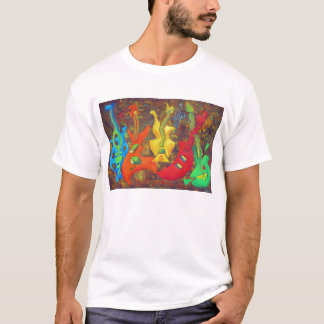 FEM GITARRER TEE SHIRT
