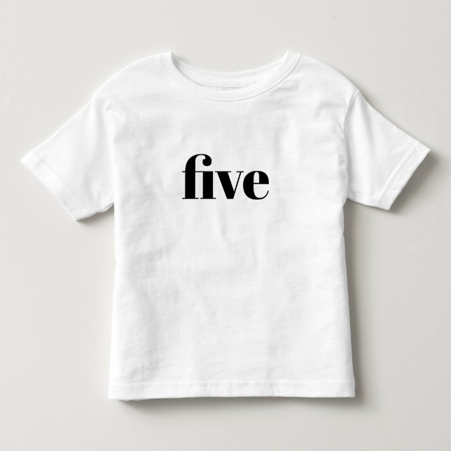 Fem - Grattis på födelsedagen Shirt för barn T (Framsida)