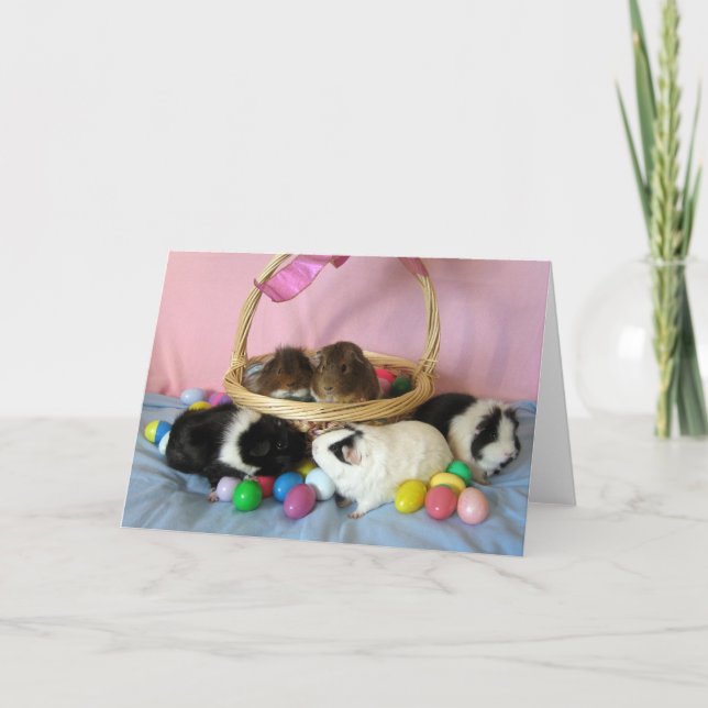 Fem grisar & en basket helgkort (Framsida)