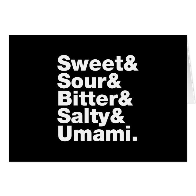 Fem grundläggande hälsningskort för smak (Framsidan Horizontal)