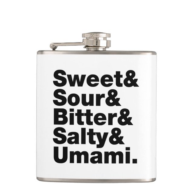 Fem grundläggande smak fickplunta (Framsidan)