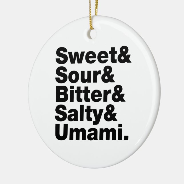 Fem grundläggande smak julgransprydnad keramik (Vänster)