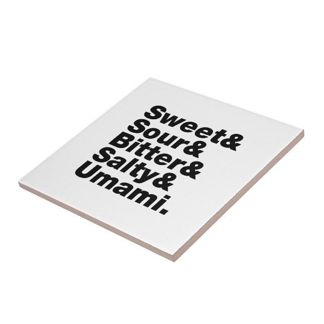 Fem grundläggande smak kakelplatta (Sidan)