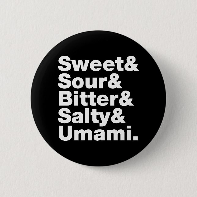 Fem grundläggande smak knapp (Framsida)