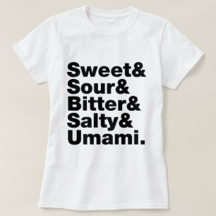 Fem grundläggande smak t shirt