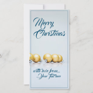 Fem guldjulmas bollar - blått skrivbord