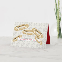 Fem gyllene Ringar-gratulationskort Helgkort