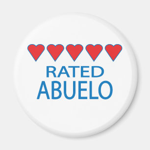 Fem Heart Abuelo Magnet