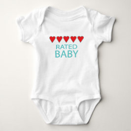 Fem Heart Baby T Shirt