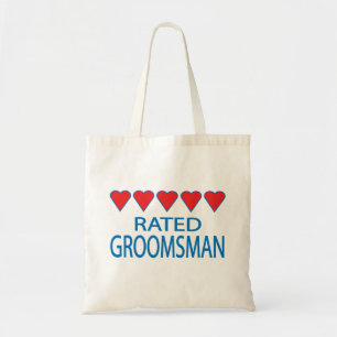 Fem Heart Groomsman Tygkasse