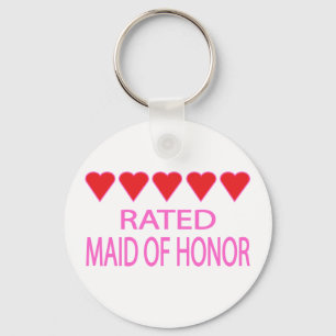 Fem Heart Maid of honor Nyckelring