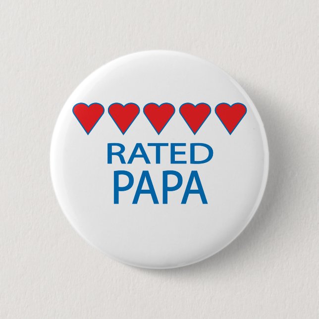 Fem Heart Pappa Knapp (Framsida)