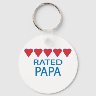 Fem Heart Pappa Nyckelring