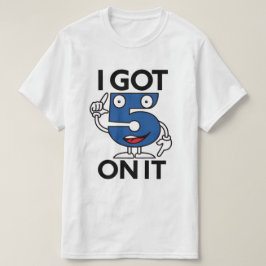 Fem Hip hop Blue & White T Shirt