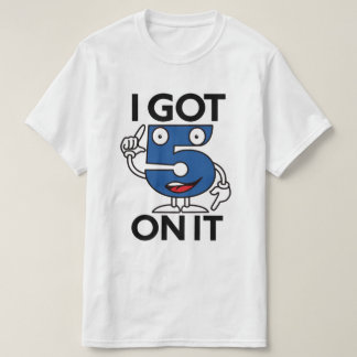 Fem Hip hop Blue & White T Shirt